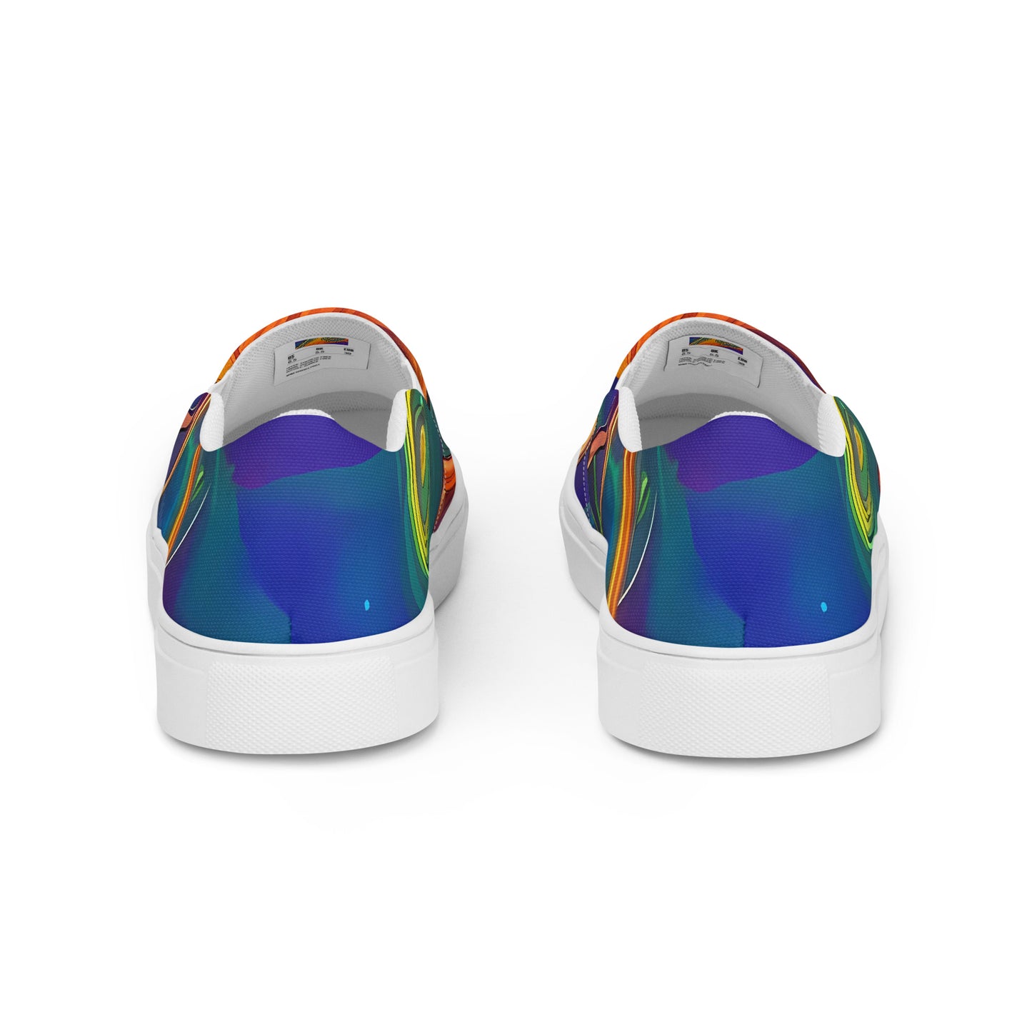 Men's Slip-On Canvas Shoes - Luminous Whirl