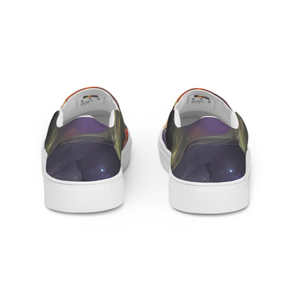 Men's Slip-On Canvas Shoes - Orbiting Embers