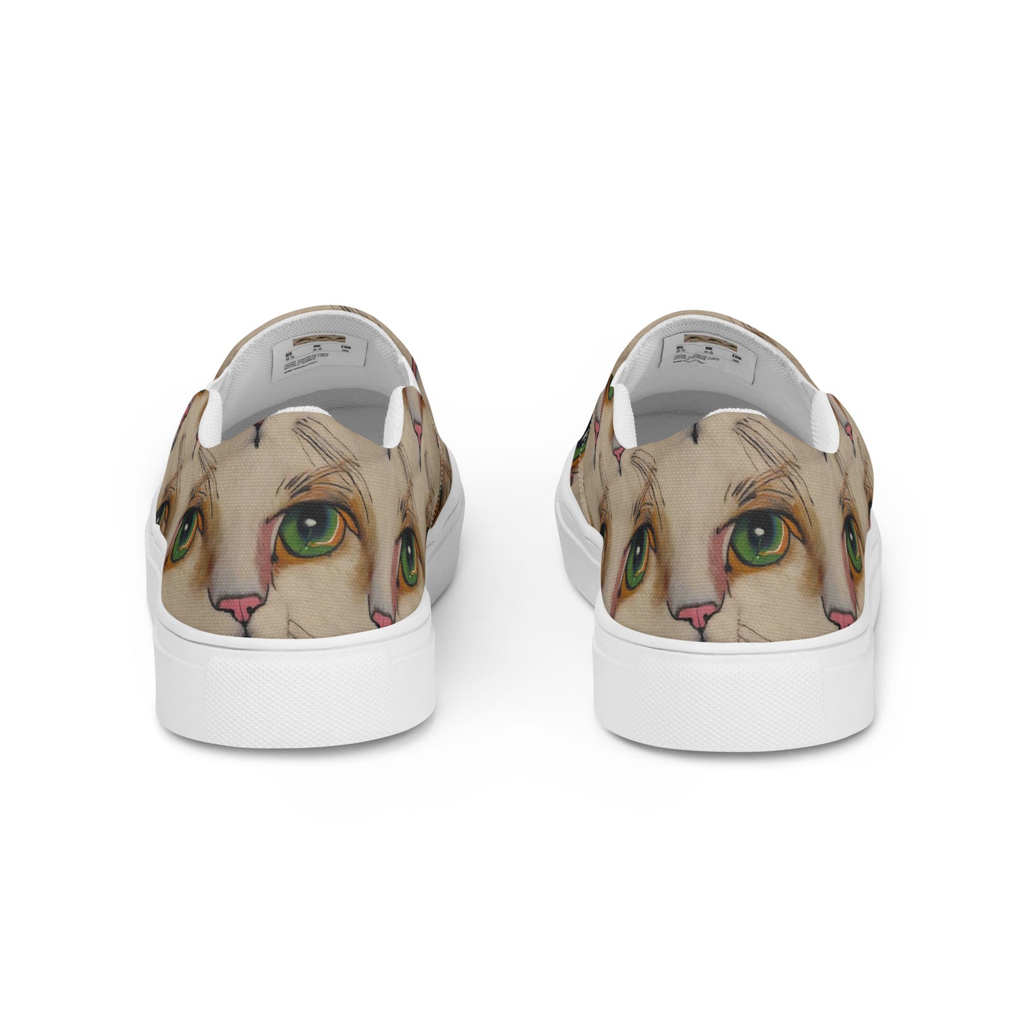 Women's Slip-On Canvas Shoes - Emerald Gaze