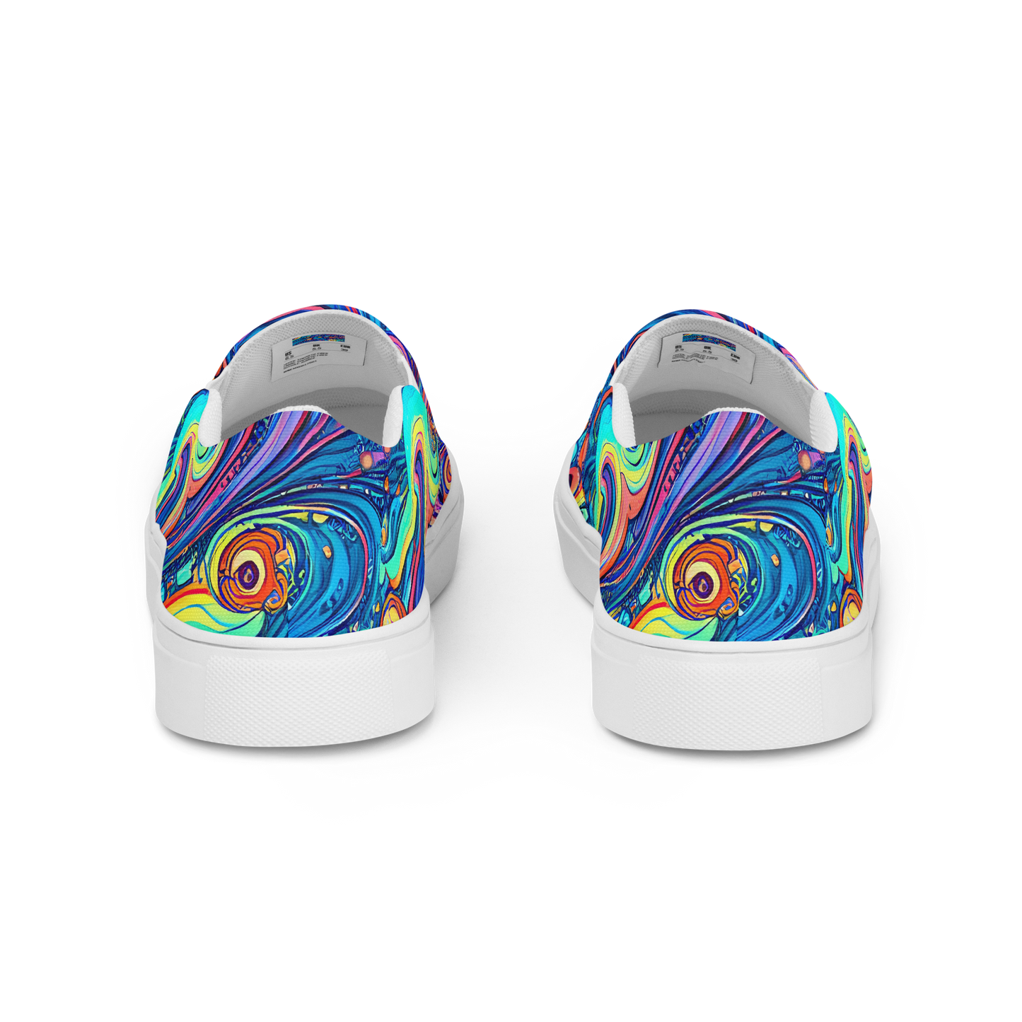 Men's Slip-On Canvas Shoes - Echoes of Vortex