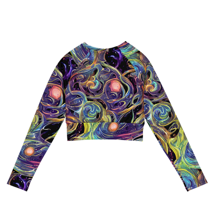 Long Sleeve Crop Top - Lebacq Swirl