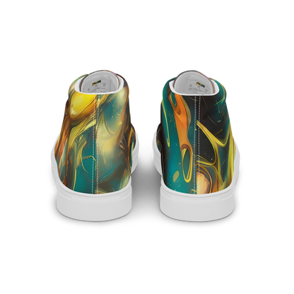 Men's High Top Canvas Shoes - Elegant Whirl