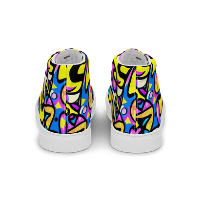 Women's High Top Canvas Shoes - Britto's Odyssey
