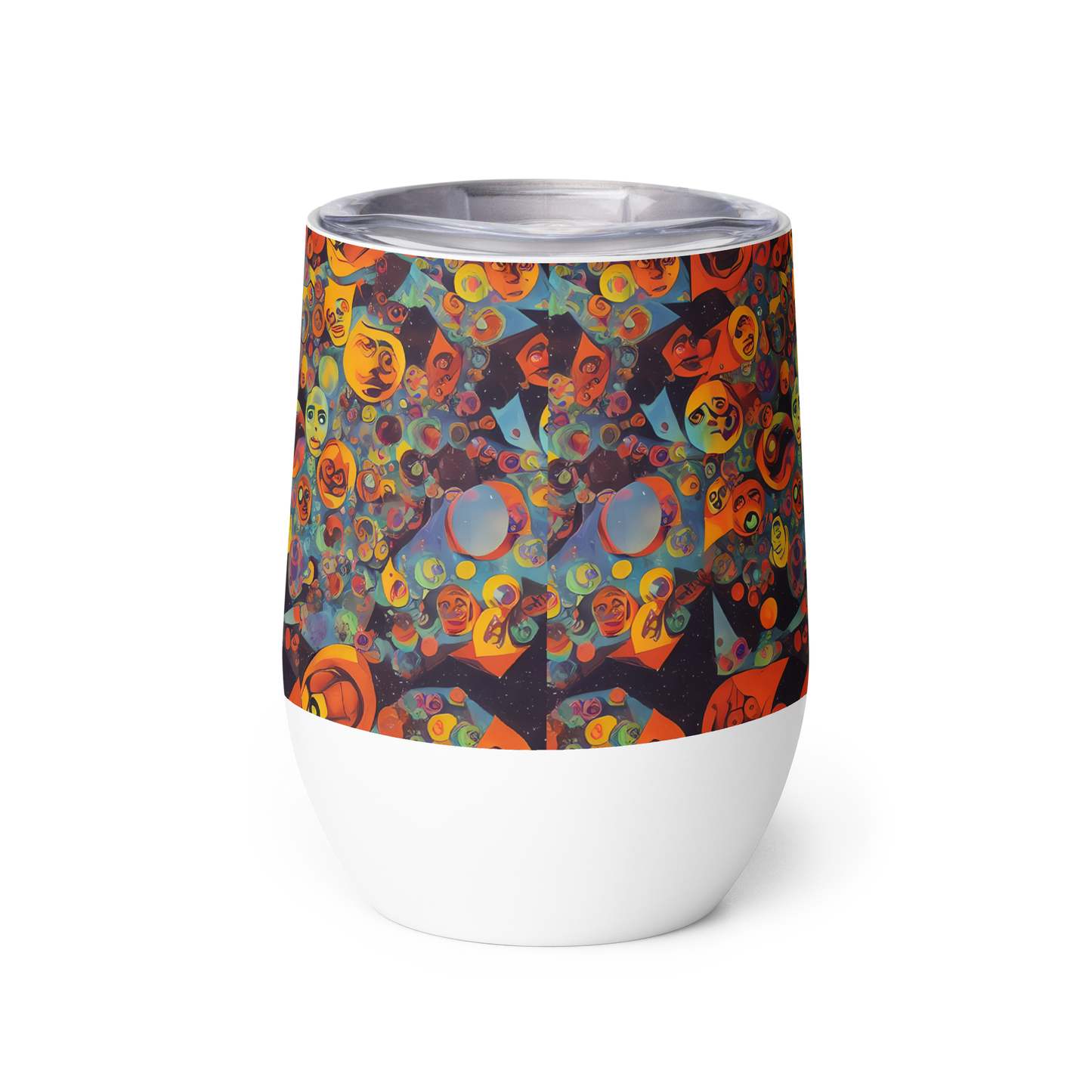 Wine Tumbler - Galactic Faces