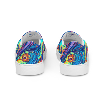 Women's Slip-On Canvas Shoes - Echoes of Vortex