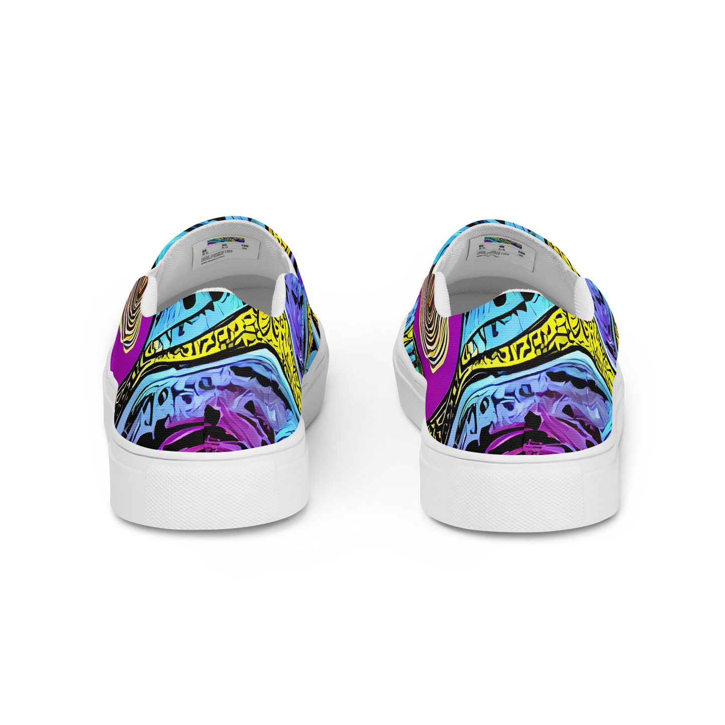 Women's Slip-On Canvas Shoes - Orbiting Orbs