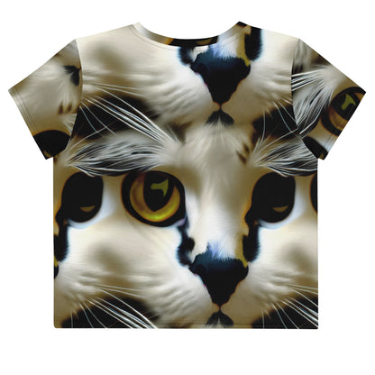 Crop Tee - Feline Fancy