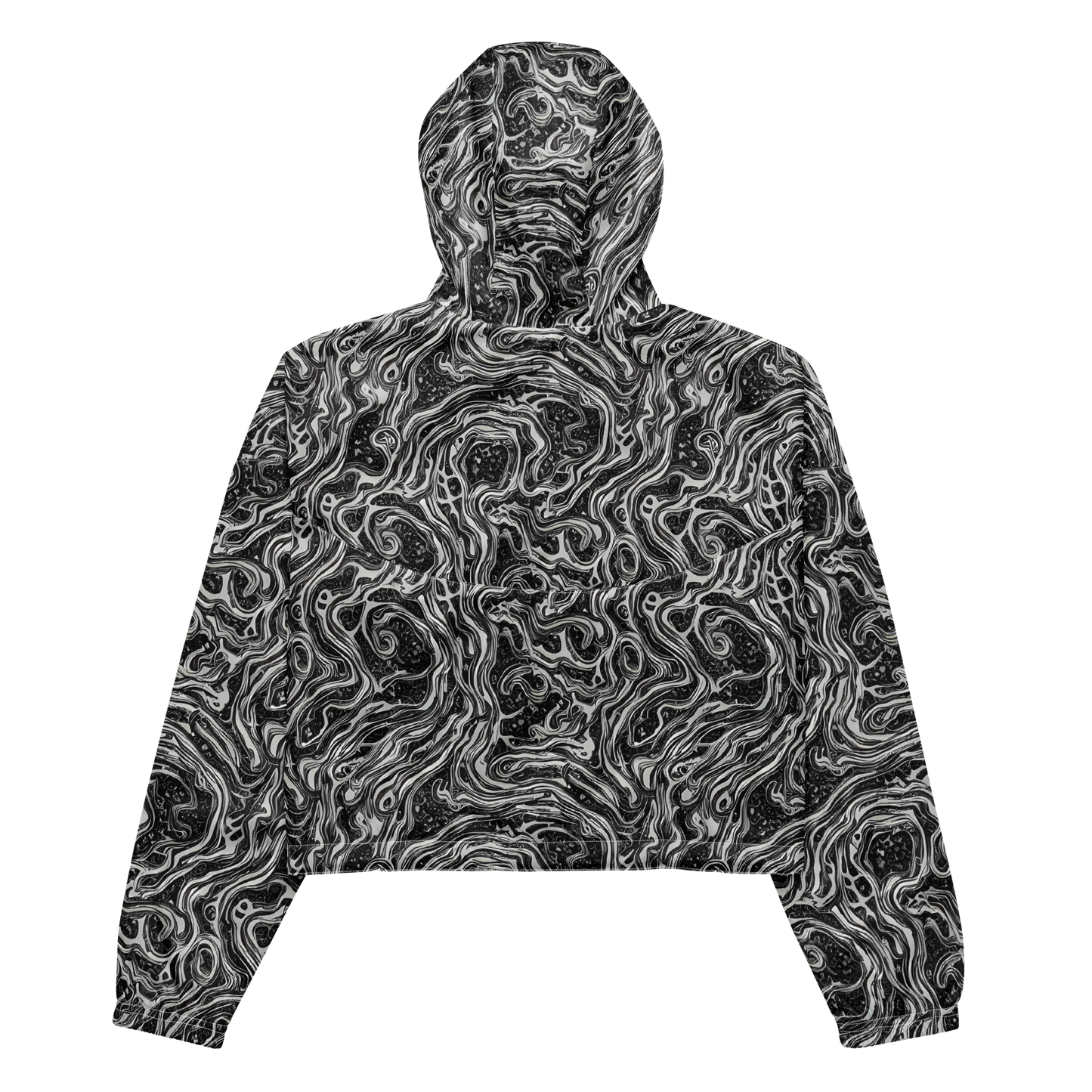 Women's Cropped Windbreaker - Whirlpool Echo