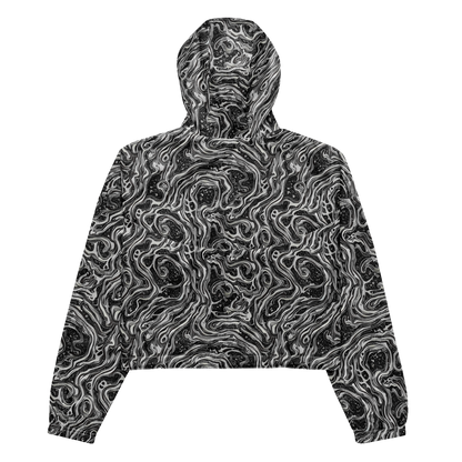 Women's Cropped Windbreaker - Whirlpool Echo