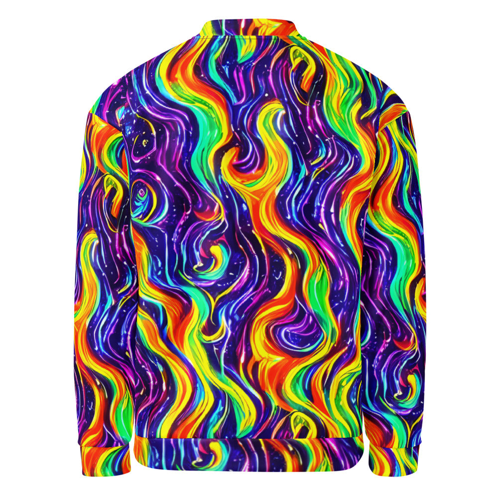 Bomber Jacket - Galactic Flames