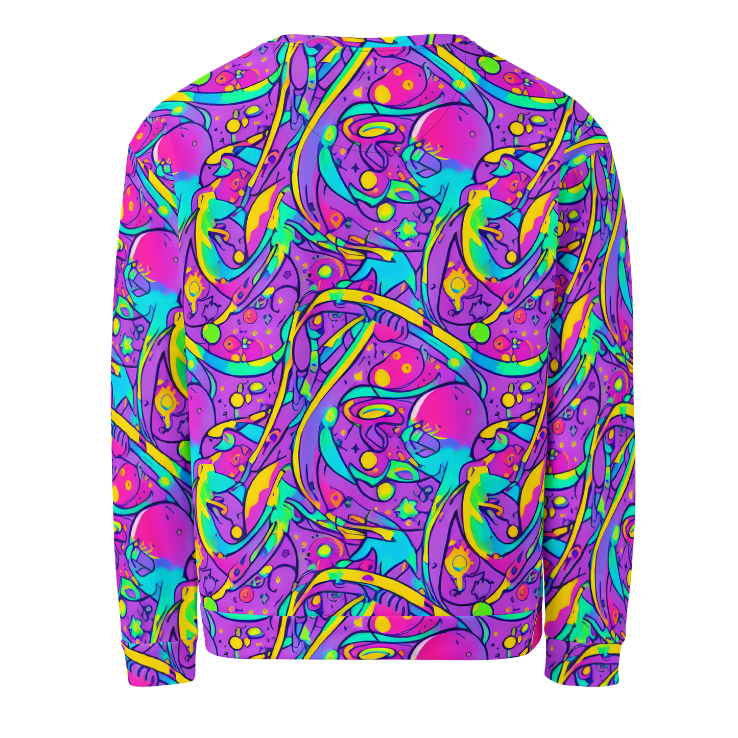 Sweatshirt - Neon Galaxy Whirl