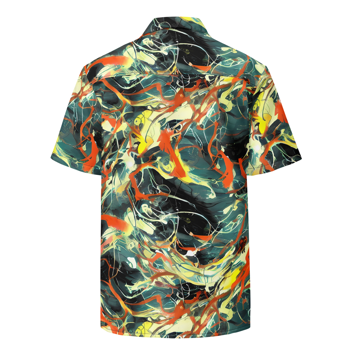 Button Shirt - Fluid Firestorm