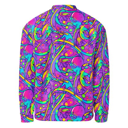 Bomber Jacket - Neon Galaxy Whirl