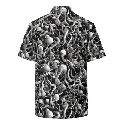 Button Shirt - Fluid Monochrome