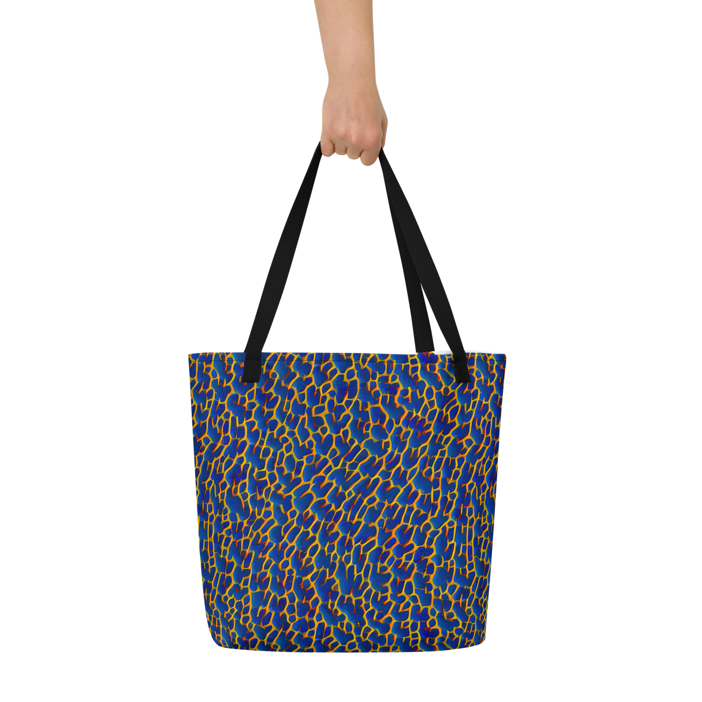 Large Tote Bag w/ Pocket - Crimson Creepers