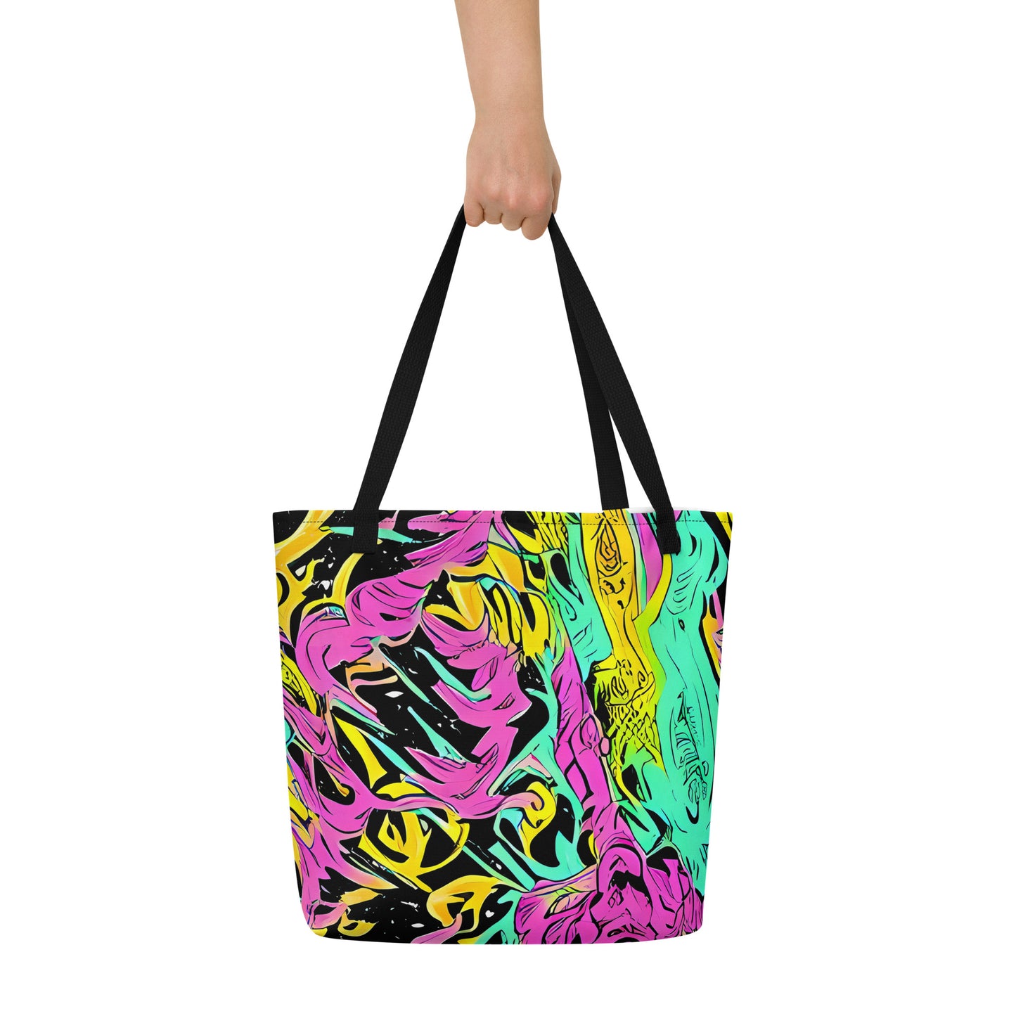 Large Tote Bag w/ Pocket - Feldstein Frenzy