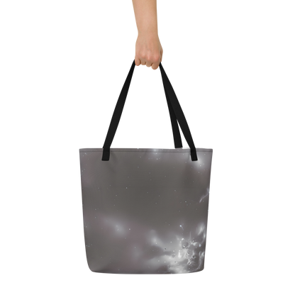 Large Tote Bag w/ Pocket - Silver Nebula
