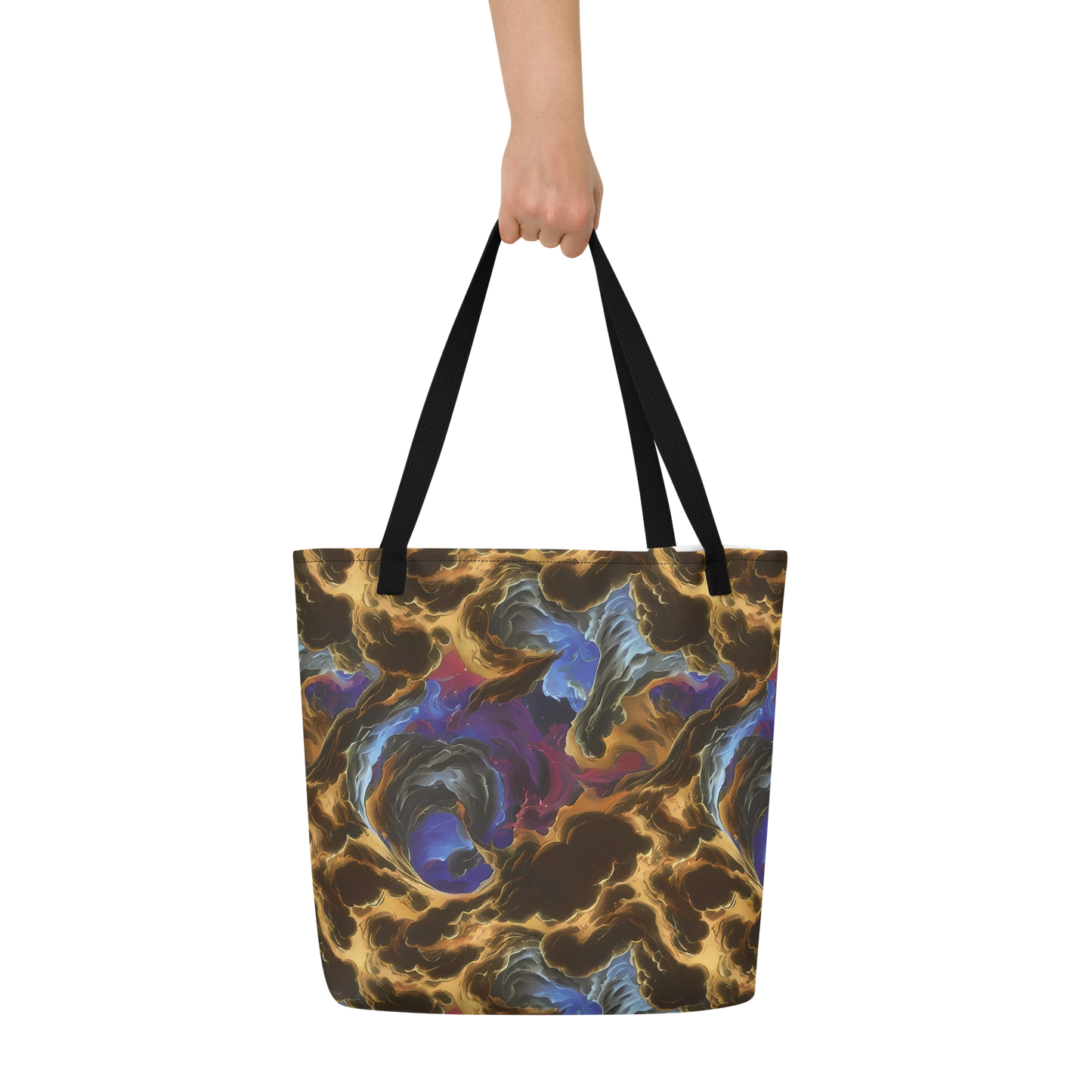 Large Tote Bag w/ Pocket - Vortex Virtue
