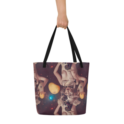 Large Tote Bag w/ Pocket - Nebula Siren