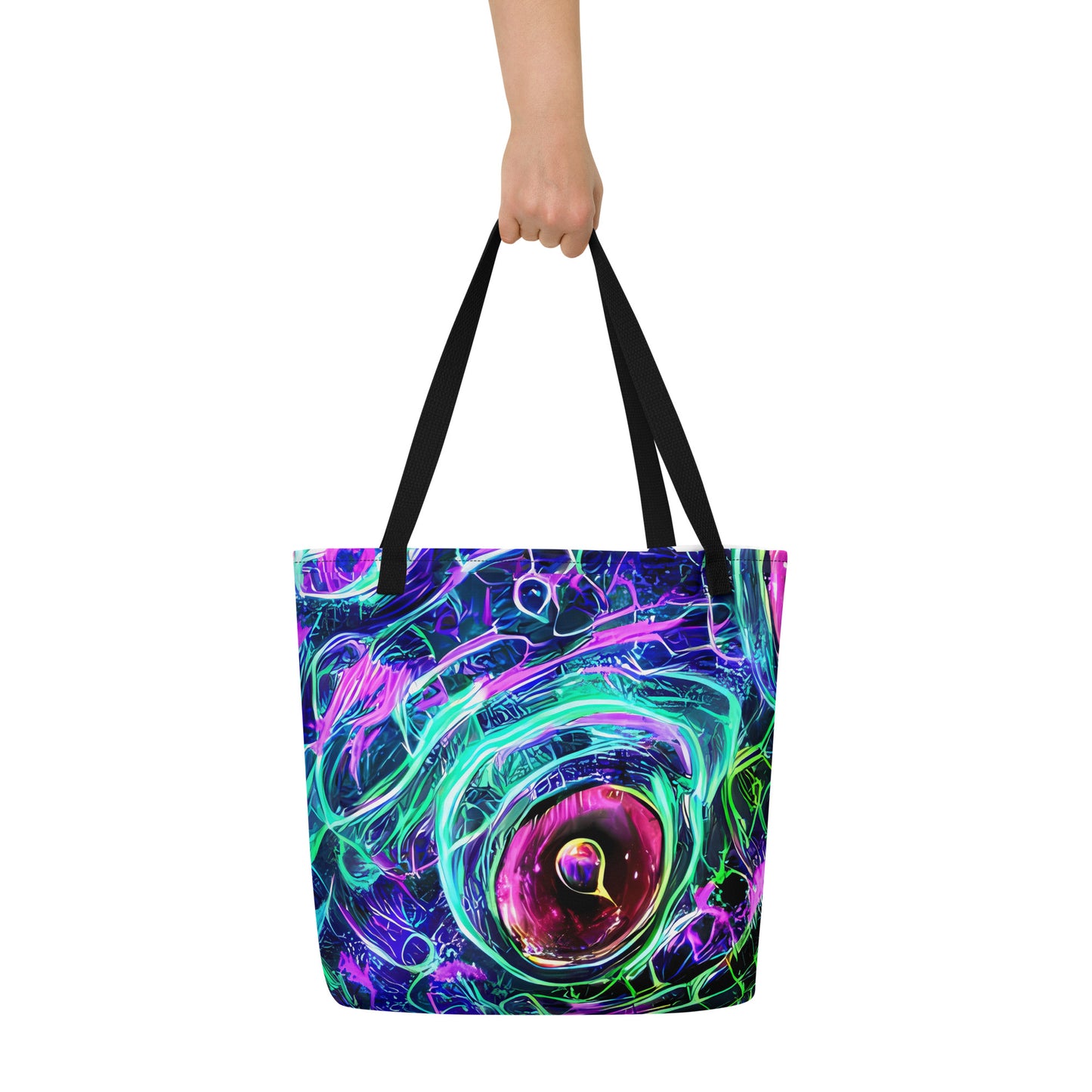 Large Tote Bag w/ Pocket - Chalmers Vortex