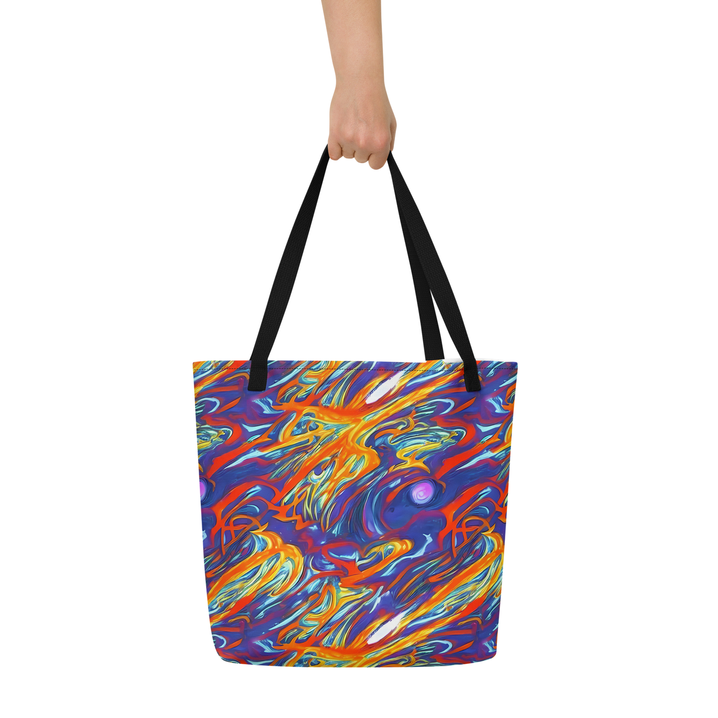 Large Tote Bag w/ Pocket - Galactic Ember