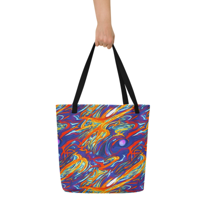 Large Tote Bag w/ Pocket - Galactic Ember