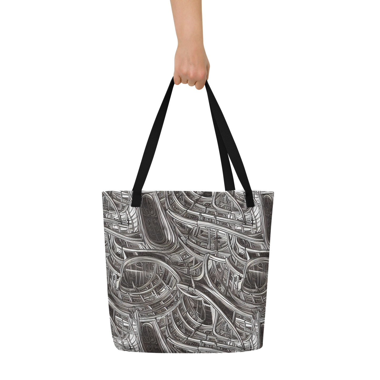 Large Tote Bag w/ Pocket - Piranesi's Dream