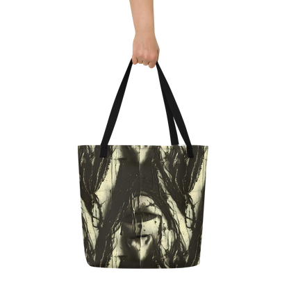 Large Tote Bag w/ Pocket - Eclipse Veil