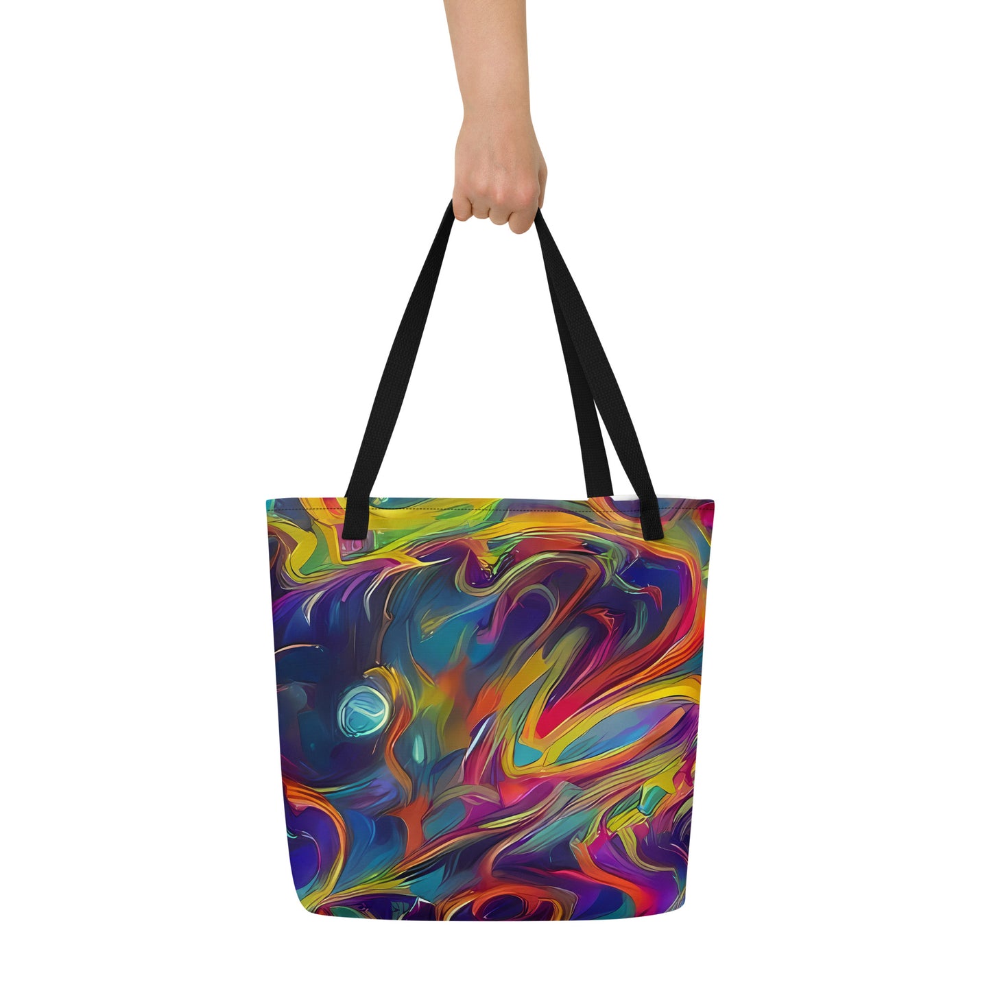 Large Tote Bag w/ Pocket - Chromalush