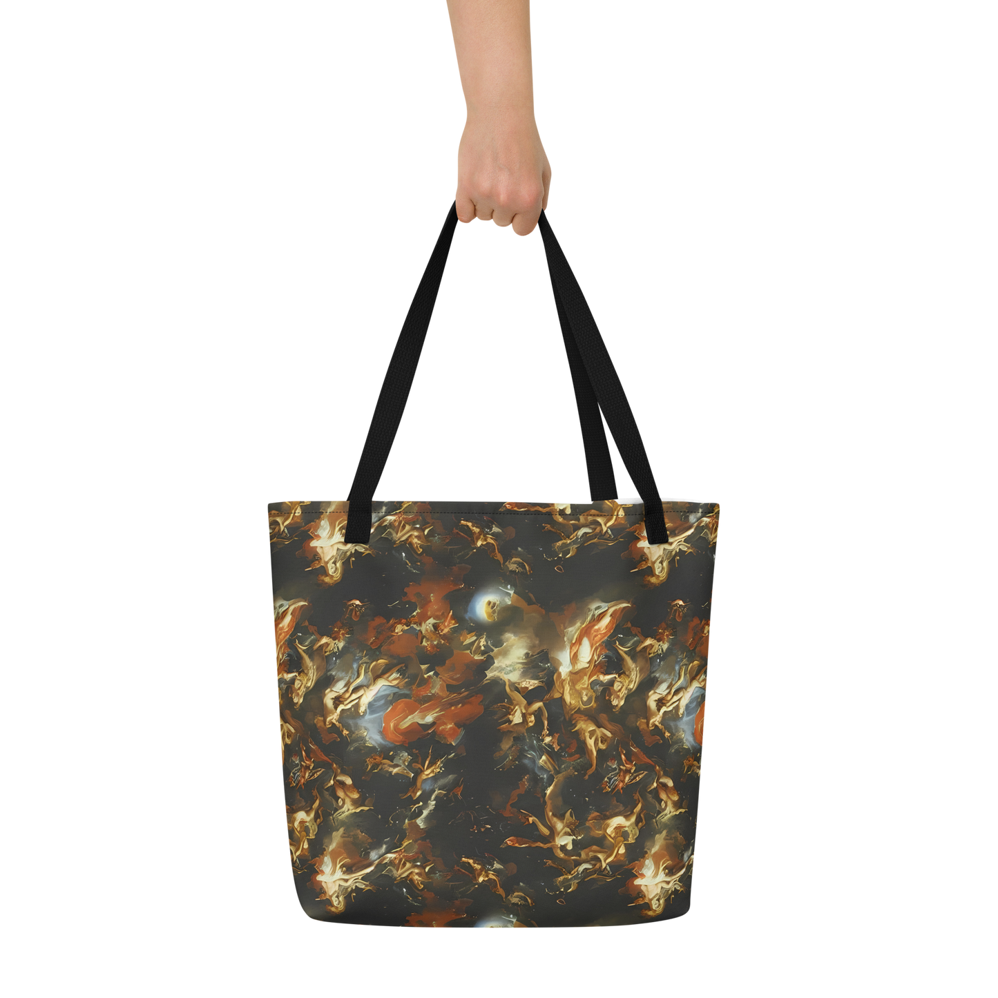 Large Tote Bag w/ Pocket - Van Dyck Vortex
