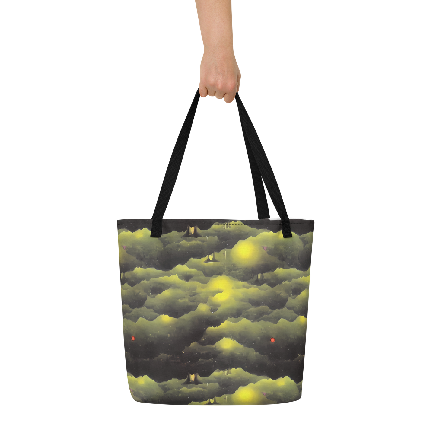 Large Tote Bag w/ Pocket - Spectral Isle