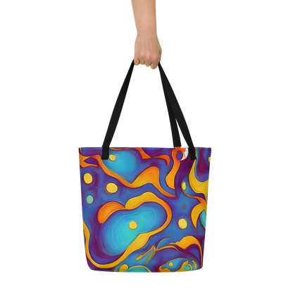 Large Tote Bag w/ Pocket - Pelton Swirl