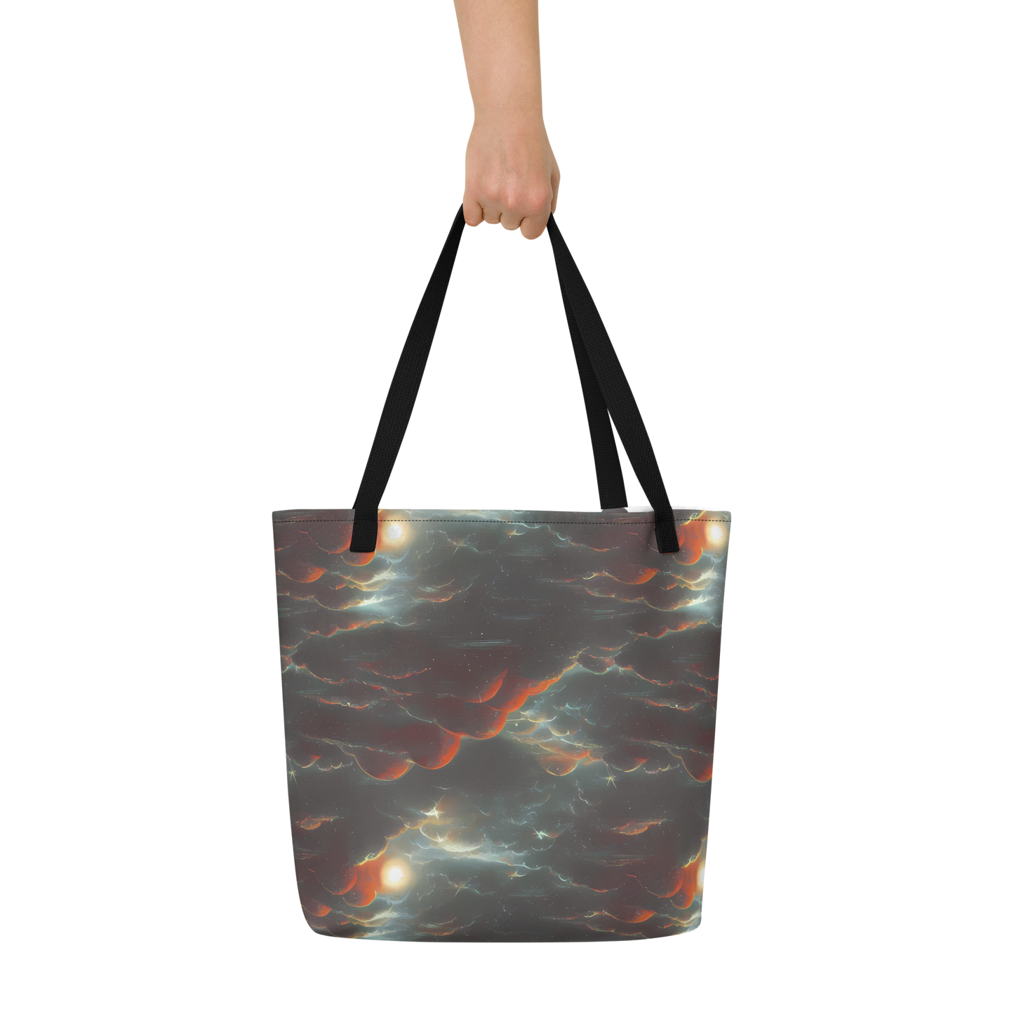 Large Tote Bag w/ Pocket - Stellar Highlands