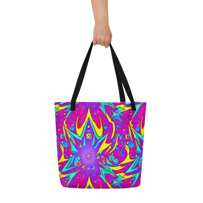 Large Tote Bag w/ Pocket - Nebula Radiance