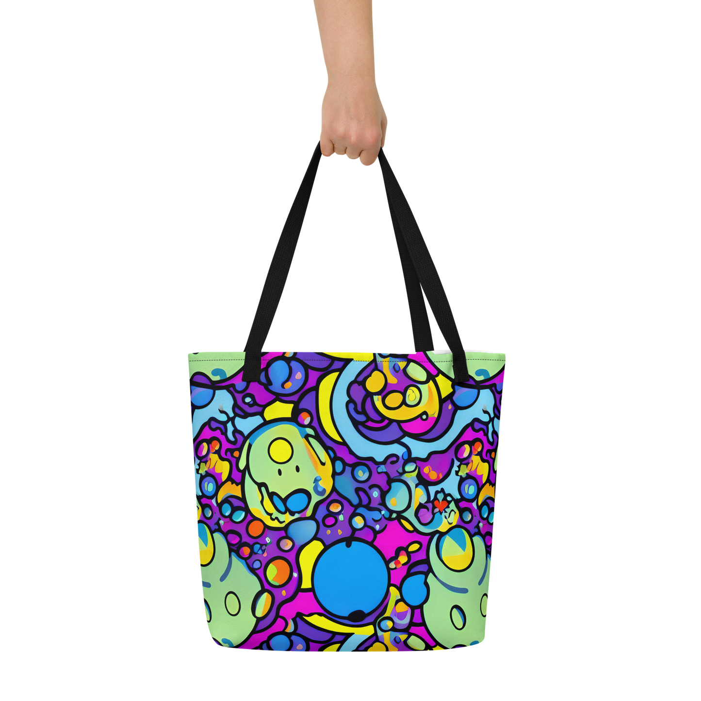 Large Tote Bag w/ Pocket - Enchanted Orbs