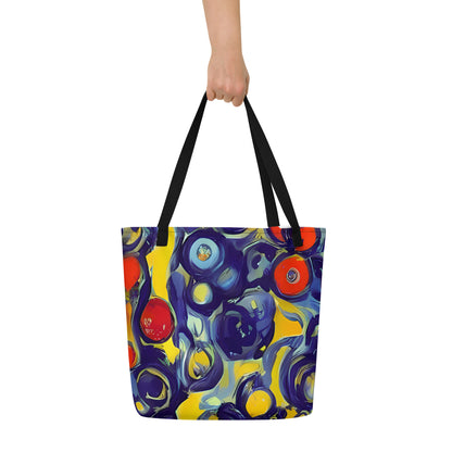Large Tote Bag w/ Pocket - Dynamic Doodles