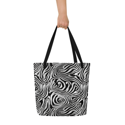 Large Tote Bag w/ Pocket - Warped Cosmos