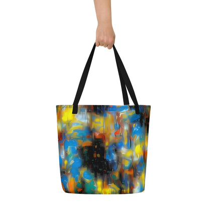 Large Tote Bag w/ Pocket - Wallis Warp