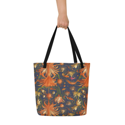 Large Tote Bag w/ Pocket - Stellar Blooms