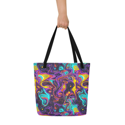 Large Tote Bag w/ Pocket - Hutty Nebula