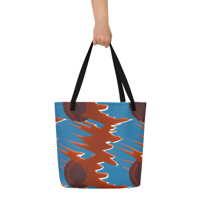 Large Tote Bag w/ Pocket - Desert Vortex