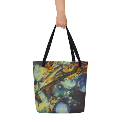 Large Tote Bag w/ Pocket - Menzel's Maelstrom