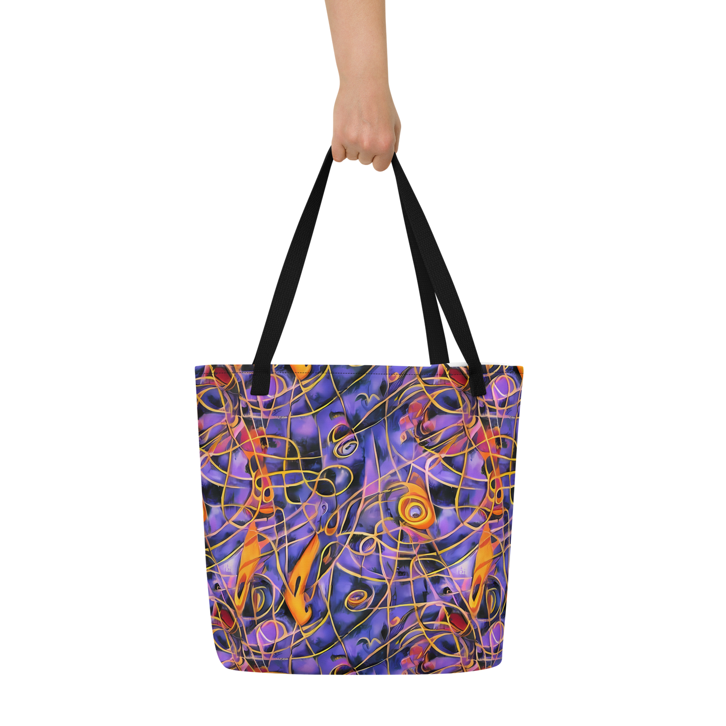 Large Tote Bag w/ Pocket - Bailly's Twist