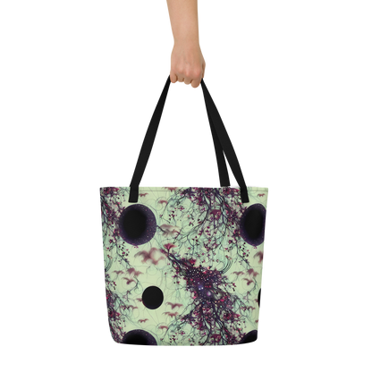 Large Tote Bag w/ Pocket - Celestial Bloom