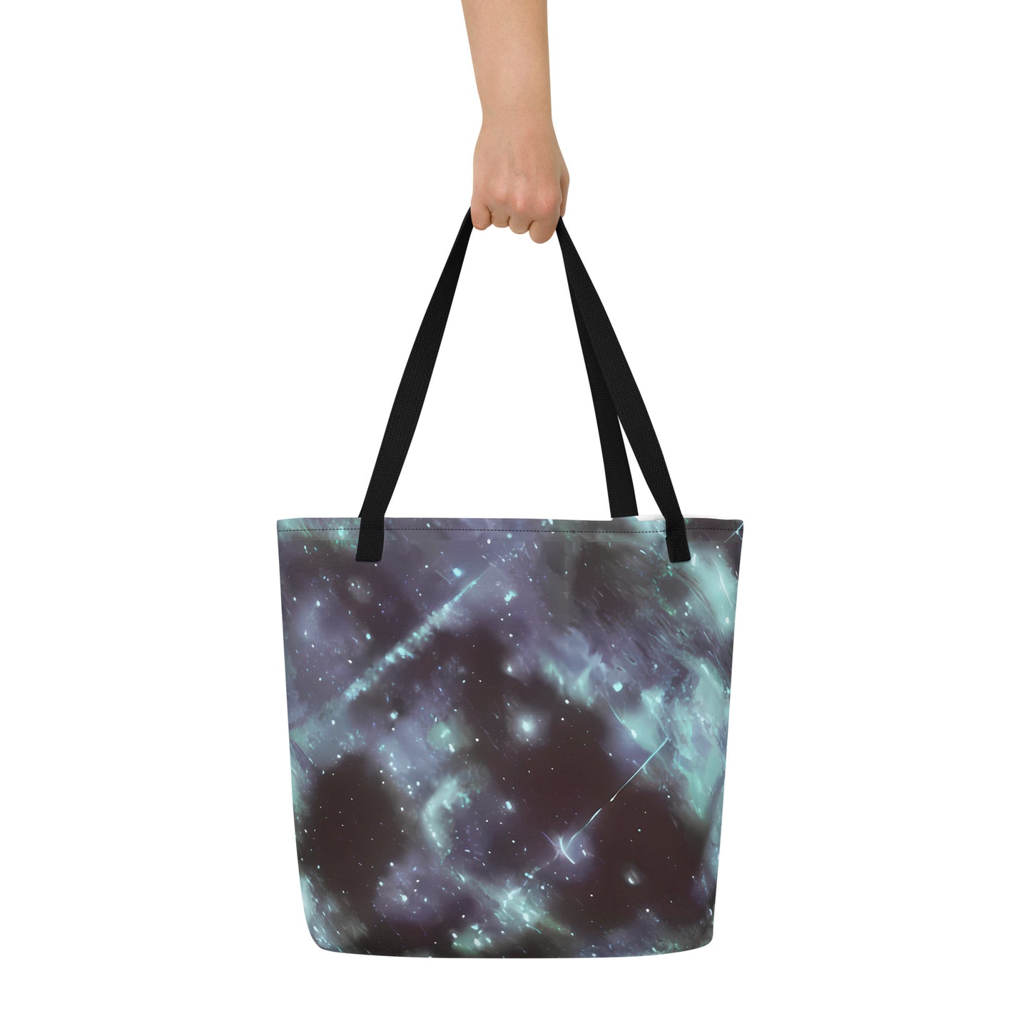 Large Tote Bag w/ Pocket - Roversi Nebula