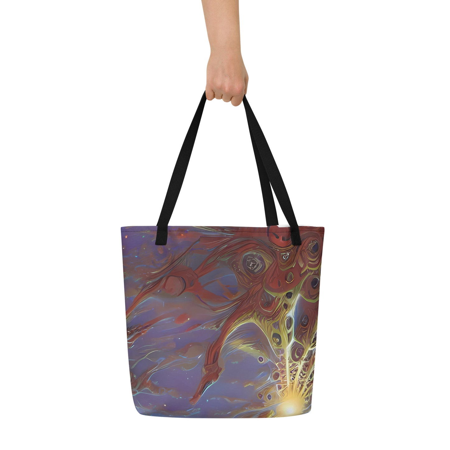 Large Tote Bag w/ Pocket - Stellar Drifters