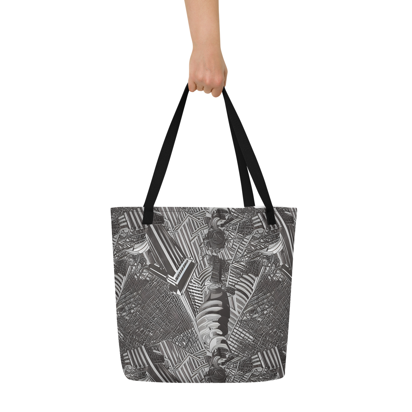 Large Tote Bag w/ Pocket - Piranesi's Web