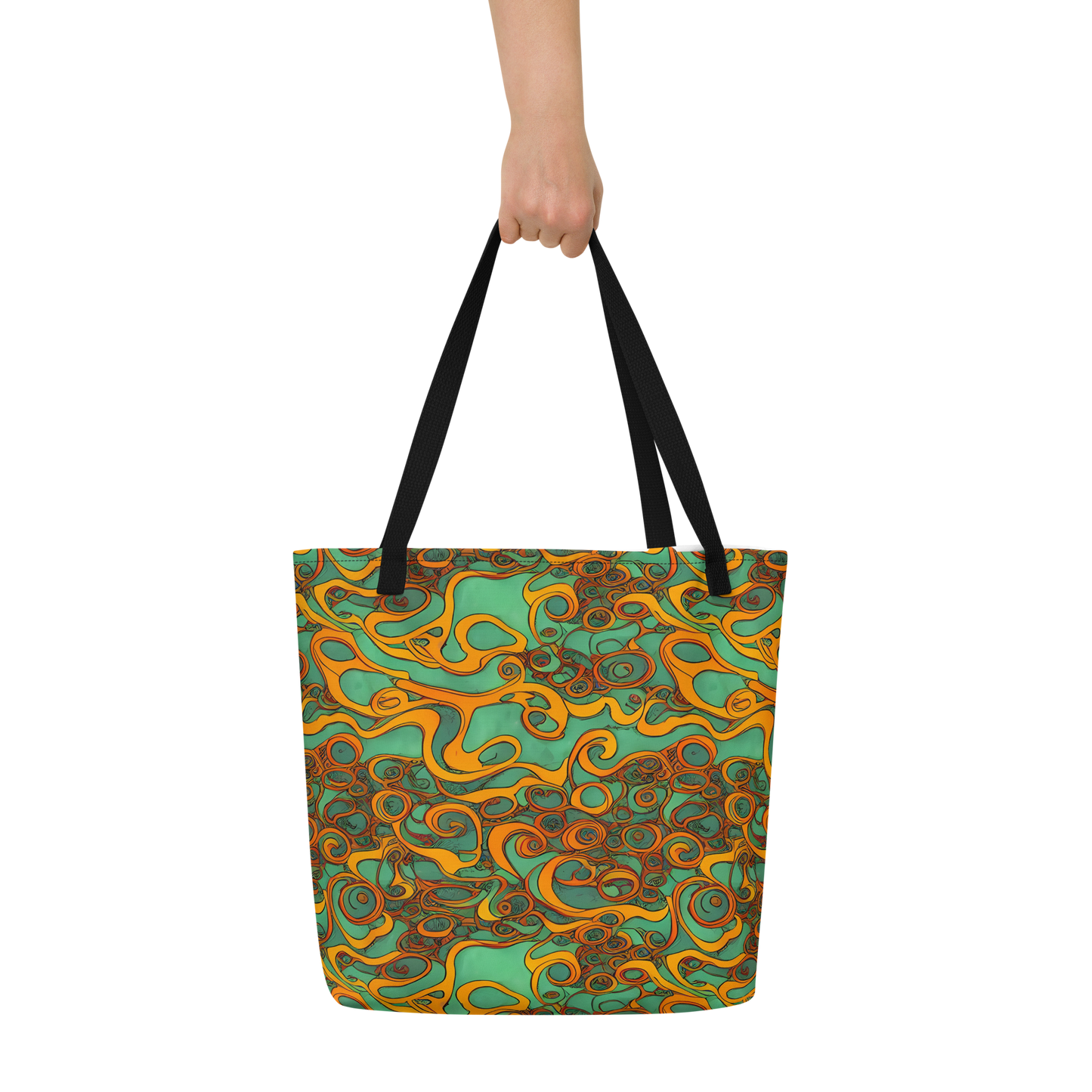 Large Tote Bag w/ Pocket - Nebula Nodes