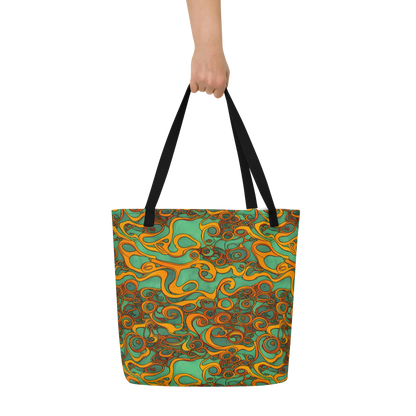 Large Tote Bag w/ Pocket - Nebula Nodes