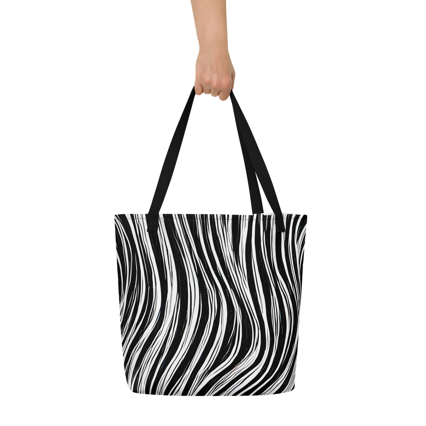 Large Tote Bag w/ Pocket - Weston Waves
